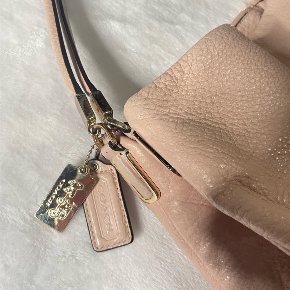 Coach Madison Phoebe Pink Leather Shoulder Bag Hobo Purse - Picture 4 of 16